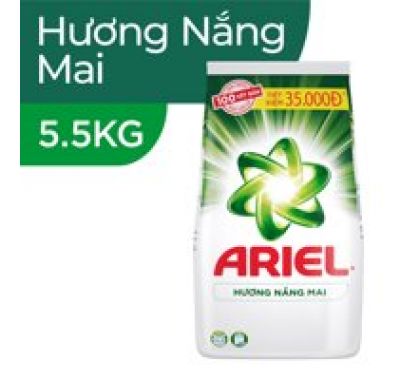Bột Giặt Ariel 5,5kg Ban Mai (Xanh Lá)
